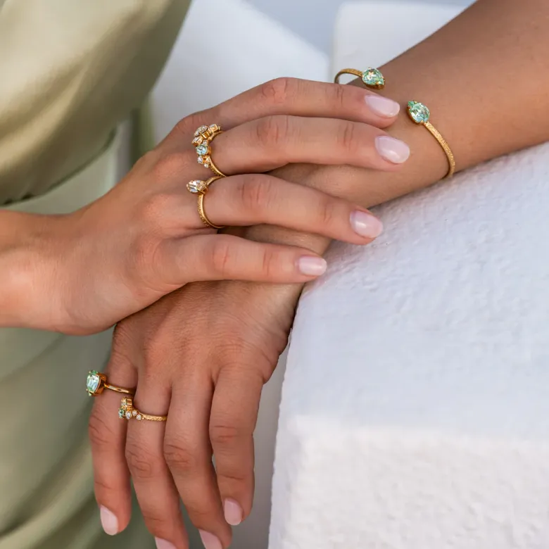 Caroline Svedbom Petite Drop Armband / Chrysolite (Guld)