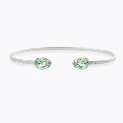 Caroline Svedbom Petite Drop Armband / Chrysolite (Rhodium)