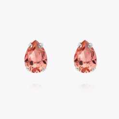 Caroline Svedbom Petite Drop Stud Örhängen / Rose Peach (Rhodium)