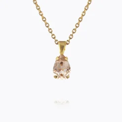 Caroline Svedbom Petite Drop Halsband / Light Silk (Guld)