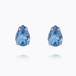 Caroline Svedbom Petite Drop Örhängen / Lapis (Rhodium)