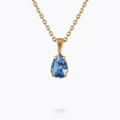 Caroline Svedbom Petite Drop Halsband/ Lapis (Guld)