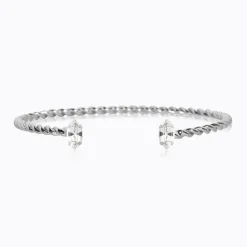 Caroline Svedbom Petite Navette Armband/ Crystal (Rhodium)