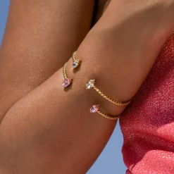 Caroline Svedbom Petite Navette Armband / Light Silk (Guld)