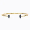 Caroline Svedbom Petite Navette Armband / Denim Blue (Guld)