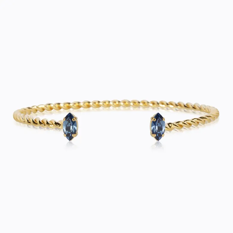 Caroline Svedbom Petite Navette Armband / Denim Blue (Guld)