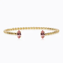 Caroline Svedbom Petite Navette Armband / Light Rose (Guld)