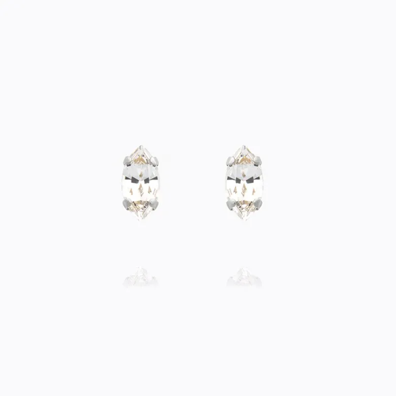 Caroline Svedbom Petite Navette Örhängen/ Crystal (Rhodium)