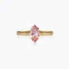 Caroline Svedbom Petite Navette Ring / Light Rose (Guld)