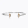 Caroline Svedbom Petite Navette Armband / Light Silk (Rhodium)