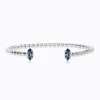 Caroline Svedbom Petite Navette Armband / Denim Blue (Rhodium)