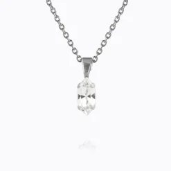 Caroline Svedbom Petite Navette Halsband / Crystal (Rhodium)