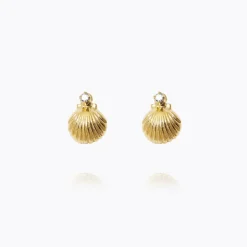 Caroline Svedbom Petite Shell Örhängen / Crystal (Guld)
