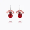 Caroline Svedbom Petite Timo Örhängen / Scarlet Combo (Rhodium)