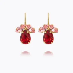 Caroline Svedbom Petite Timo Örhängen / Scarlet Combo (Guld)