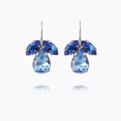 Caroline Svedbom Petite Timo Örhängen / Lapis + Sapphire (Rhodium)