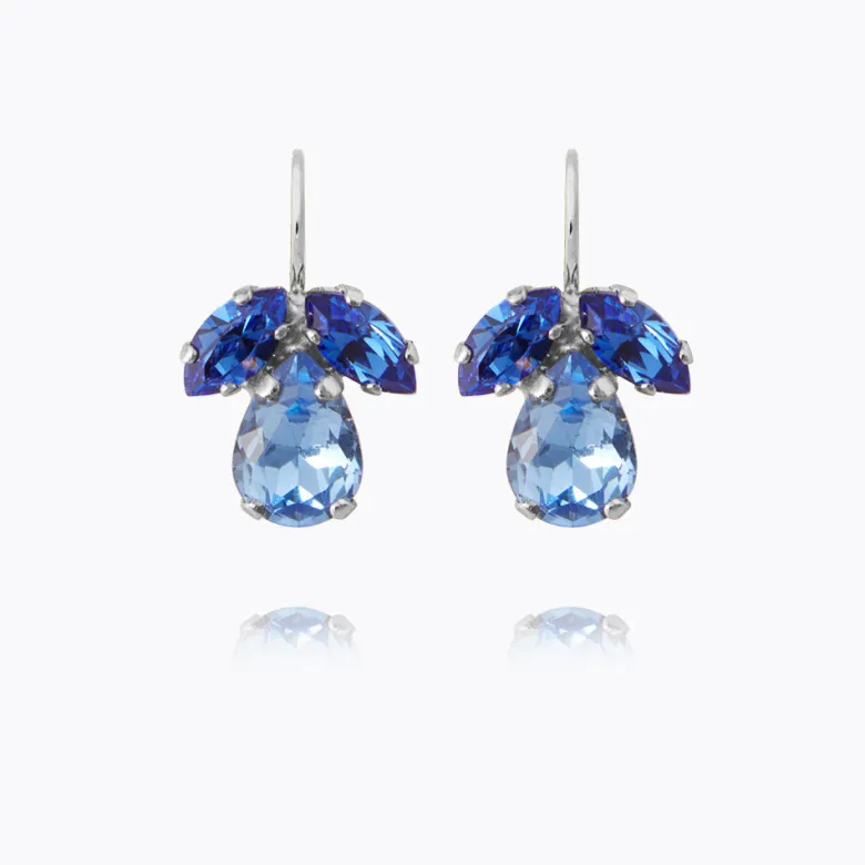 Caroline Svedbom Petite Timo Örhängen / Lapis + Sapphire (Rhodium)