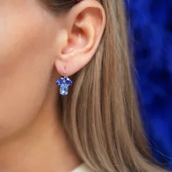 Caroline Svedbom Petite Timo Örhängen / Lapis + Sapphire (Rhodium)