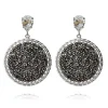 Caroline Svedbom Örhängen Alexandra Crystal Rocks Metallic Light (Rhodium)