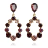 Caroline Svedbom Örhängen Delia Burgundy Rose Blush (Guld)