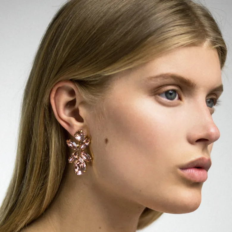 Caroline Svedbom Örhängen Dione Silk (Rhodium)