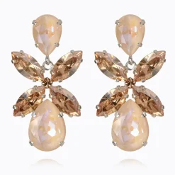Caroline Svedbom Örhängen Dione / Ivory Creme Delite Combo (Rhodium)