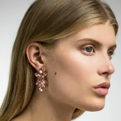 Caroline Svedbom Örhängen Dione Crystal (Rhodium)