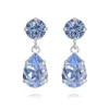 Caroline Svedbom Örhängen Mini Drop Light Sapphire (Rhodium)