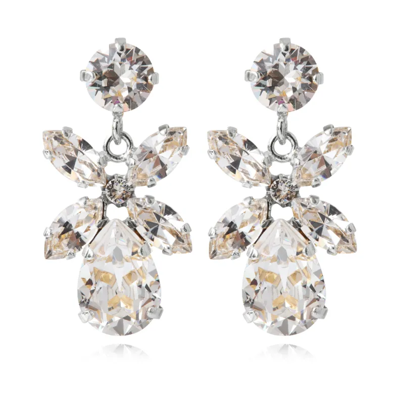 Caroline Svedbom Örhängen Mini Dione Crystal (Rhodium)