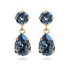 Caroline Svedbom Örhängen Mini Drop Denim Blue (Guld)