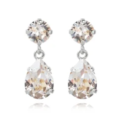 Caroline Svedbom Örhängen Mini Drop Crystal (Rhodium)