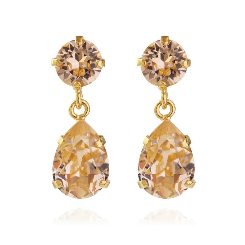 Caroline Svedbom Örhängen Mini Drop Light Peach (Guld)