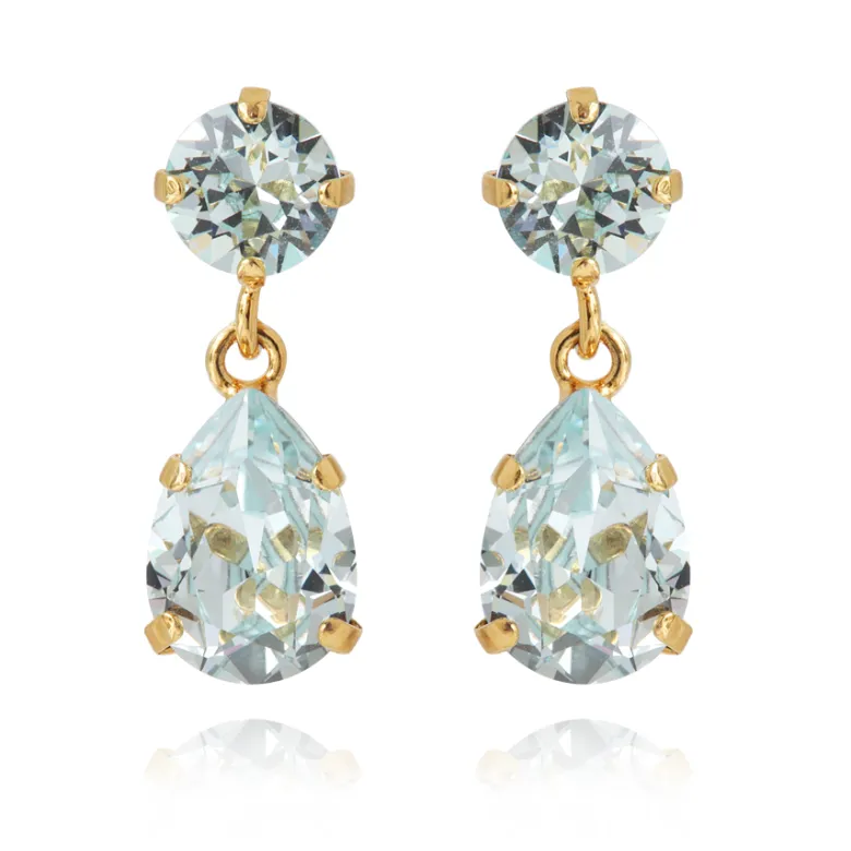 Caroline Svedbom Örhängen Mini Drop Light Azure (Guld)