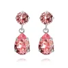 Caroline Svedbom Örhängen Mini Drop Light Rose (Rhodium)