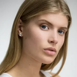 Caroline Svedbom Örhängen Petite Drop Stud Crystal (Guld)