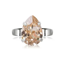 Caroline Svedbom Ring Mini Drop Silk (Rhodium)