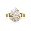 Caroline Svedbom Ring Mini Drop Crystal (Guld)
