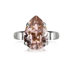 Caroline Svedbom Ring Mini Drop Vintage Rose (Rhodium)
