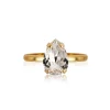 Caroline Svedbom Ring Petite Drop Crystal (Guld)