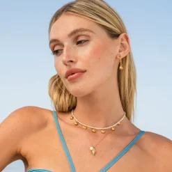 Caroline Svedbom Shell Loops Örhängen / (Guld)