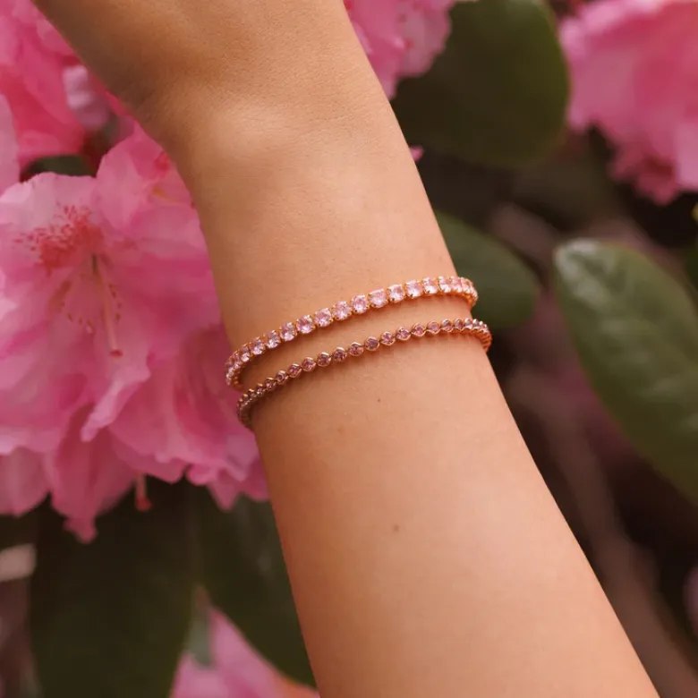 Caroline Svedbom Siri Armband/ Light Rose (Rhodium)