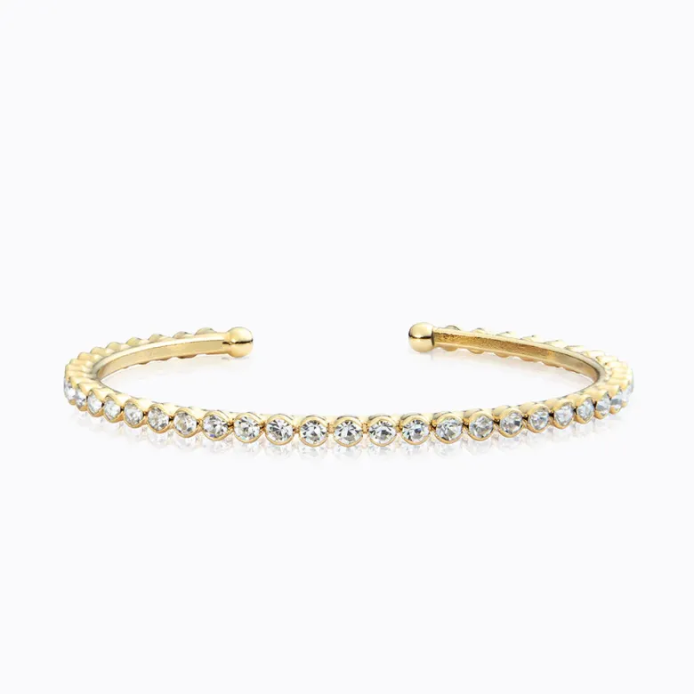 Caroline Svedbom Siri Bangle Armband / Crystal (Guld)