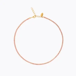 Caroline Svedbom Siri Halsband/ Light Rose (Guld)