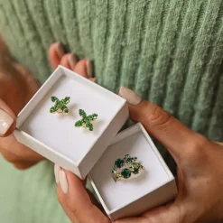 Caroline Svedbom Stardust Ring / Green Combo (Rhodium)