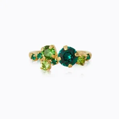 Caroline Svedbom Stardust Ring / Green Combo (Gold)