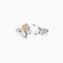 Caroline Svedbom Stardust Ring / Electric White Combo (Rhodium)