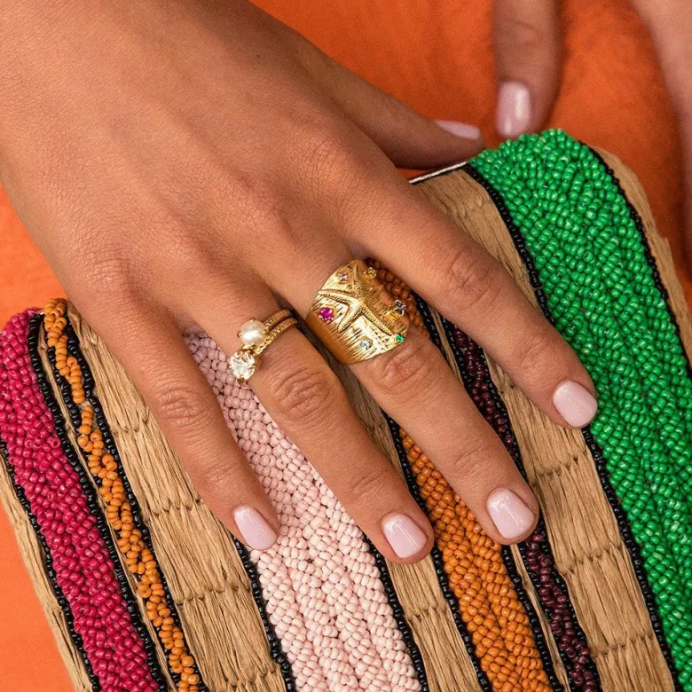 Caroline Svedbom Starfish Ring / Rainbow Combo