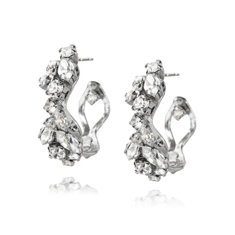 Caroline Svedbom Stella Örhängen / Crystal (Rhodium)
