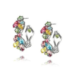 Caroline Svedbom Stella Örhängen / Rainbow Combo (Rhodium)