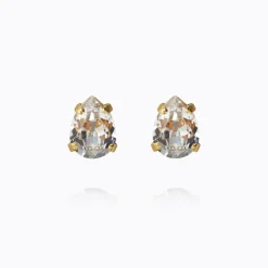 Caroline Svedbom Superpetite Drop Örhängen / Crystal (Guld)
